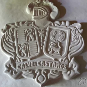 Escudo heraldico tallado a mano