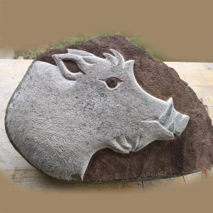 Escultura jabalí para jardín